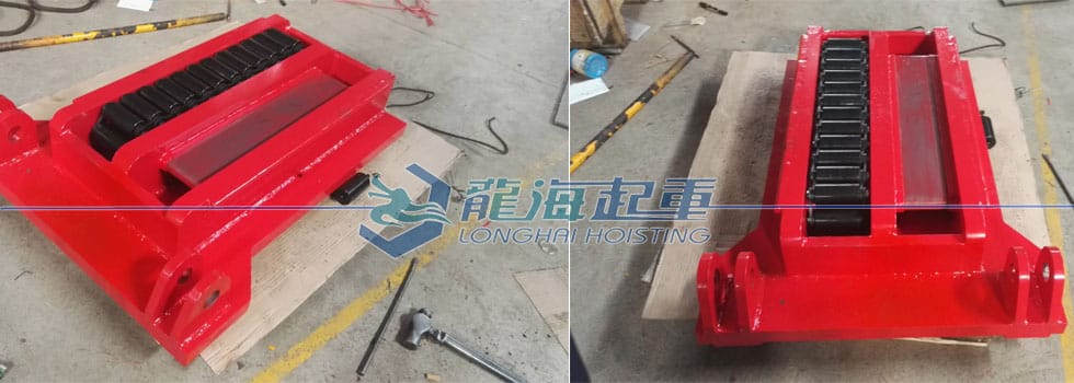 300噸雙排輪滾輪小車定制完工發(fā)貨了！